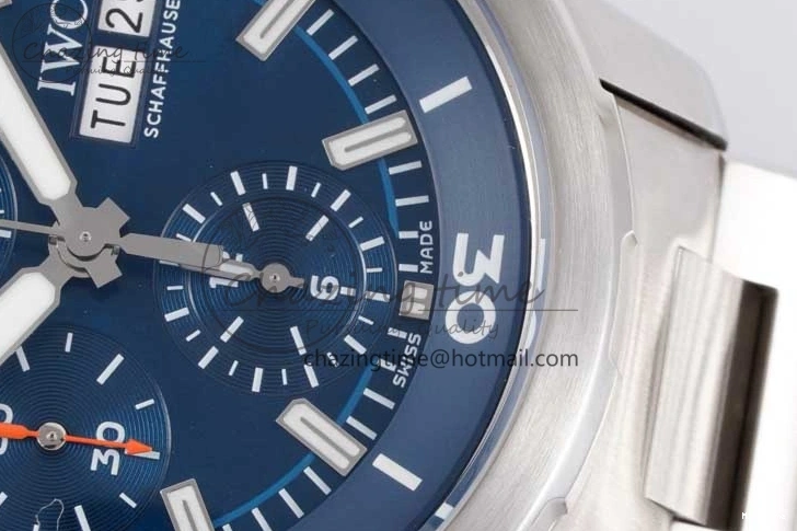 MIROTIME 0302 Aquatimer Chrono SS V6SF 1:1 Best Edition Blue Dial on SS Bracelet A Modern 7032